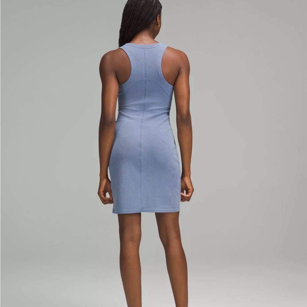 lululemon athletica Ribbed Blue Mini Dress - Picture 3 of 3